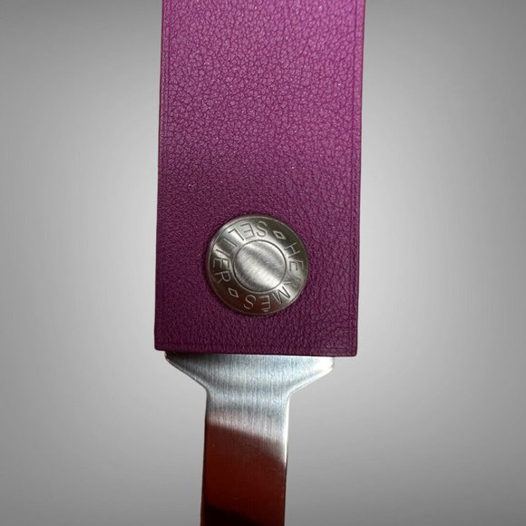 Hermes In the Pocket Lacie Key USB Drive 16GB Plum Leather New - Picture 7 of 10